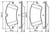 Комплект гальмівних колодок BOSCH 0 986 494 833 (фото 2)
