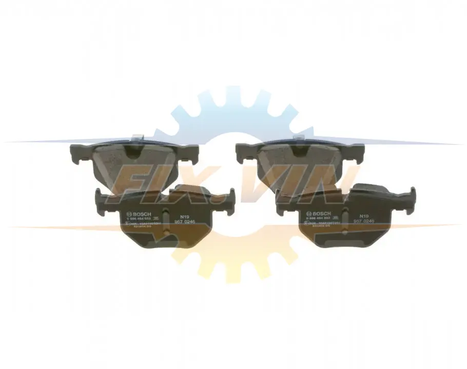 Колодки гальмівні дискові BMW X5 3,0; 3,0D/ BMW X6 3,0; 3,0D BOSCH 0986494862 (фото 1)