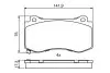 Гальмівні колодки дискові CHRYSLER/JEEP 300C/Grand Cherokee SRT "F "04-10 BOSCH 0 986 494 870 (фото 8)