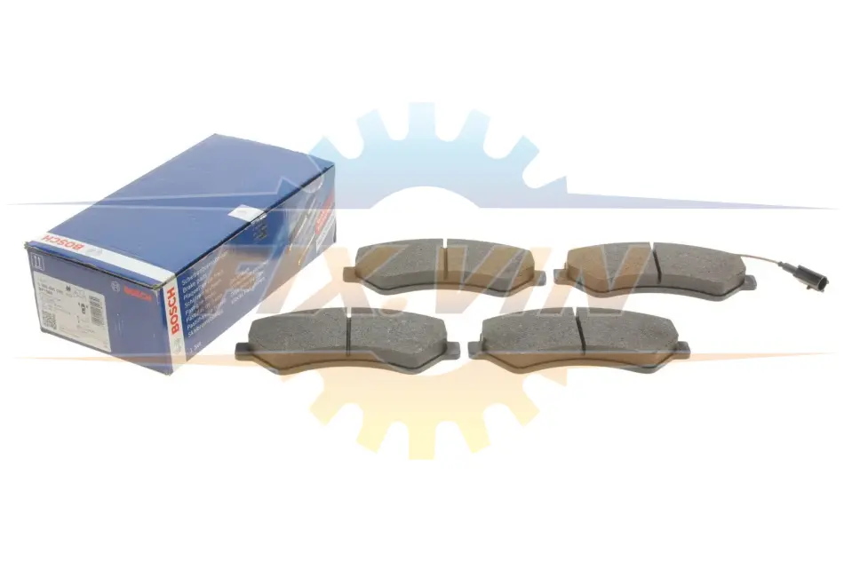 Колодки гальмівні (передні) Citroen Jumper/Fiat Ducato/Peugeot Boxer 06- (+датчик) BOSCH 0 986 495 095 (фото 1)