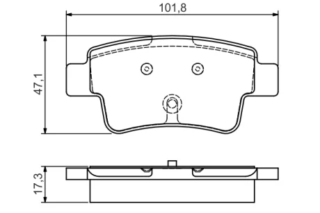 Комплект тормозных колодок BOSCH 0986495111