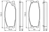 Комплект тормозных колодок BOSCH 0986495130 (фото 5)