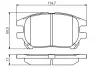 Гальмівні колодки дискові Lexus RX300 U1 2001-2003 F BOSCH 0986495140 (фото 5)