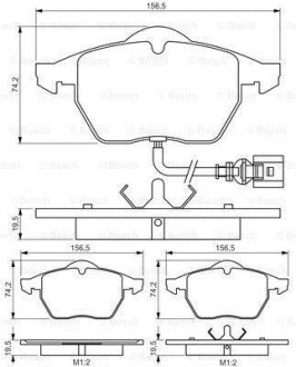 Колодки гальмівні дискові PR2 - заміна на 0986494018 BOSCH 0986495249 (фото 1)