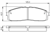 Комплект тормозных колодок BOSCH 0986495330 (фото 5)