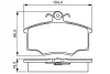 Комплект тормозных колодок BOSCH 0986495340 (фото 4)