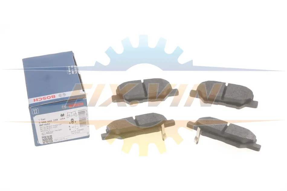 Гальмівні колодки дискові CITROEN/MAZDA/MITSUBISHI C4/6/Outlander "R "10>> BOSCH 0986495358 (фото 1)
