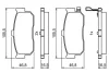 Комплект тормозных колодок BOSCH 0986495387 (фото 4)