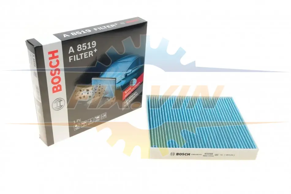 ФІЛЬТР САЛОНУ З АКТИВОВАНИМ ВУГІЛЛЯМ BOSCH 0 986 628 519 (фото 1)