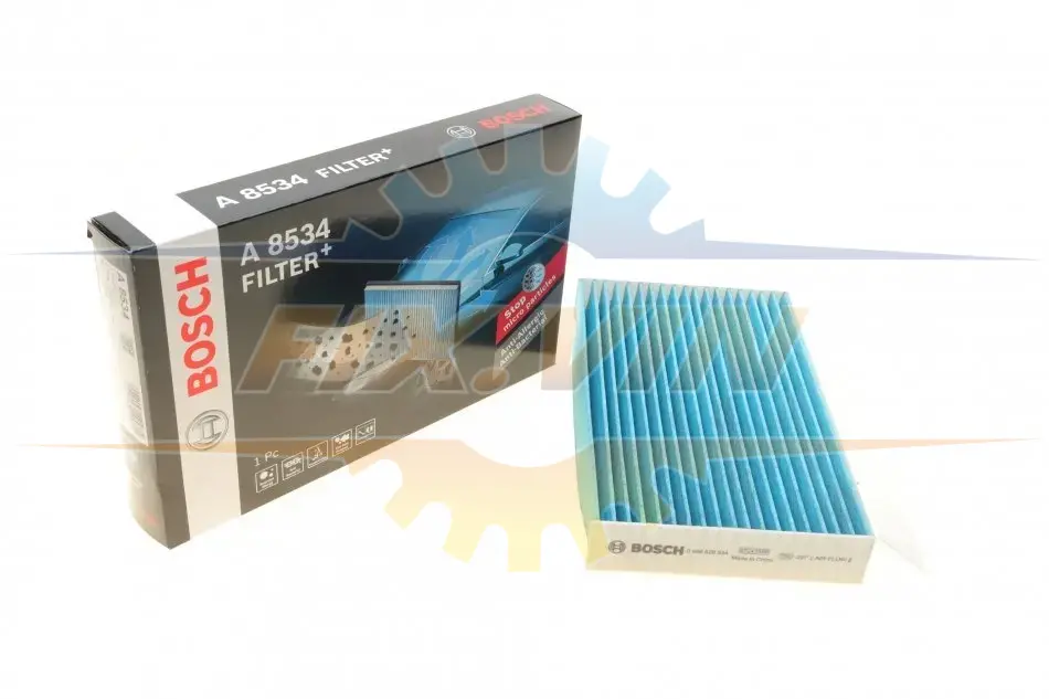 ФІЛЬТР САЛОНУ З АКТИВОВАНИМ ВУГІЛЛЯМ BOSCH 0 986 628 534 (фото 1)