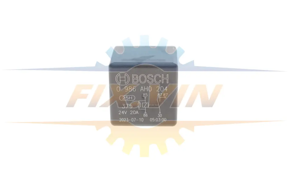 Реле (24V, 20A, з резистором подвійний конектор 87) BOSCH 0986AH0204 (фото 1)