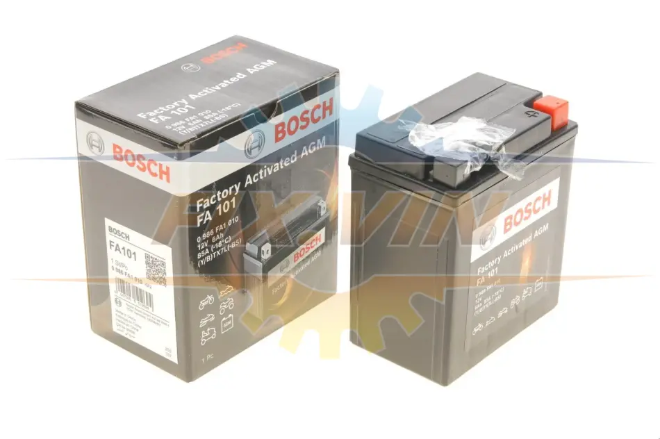 Акумулятор 6Ah-12v (FA101) (113х70х130),R,EN85 Термін гарантії 24 міс BOSCH 0986FA1010 (фото 1)
