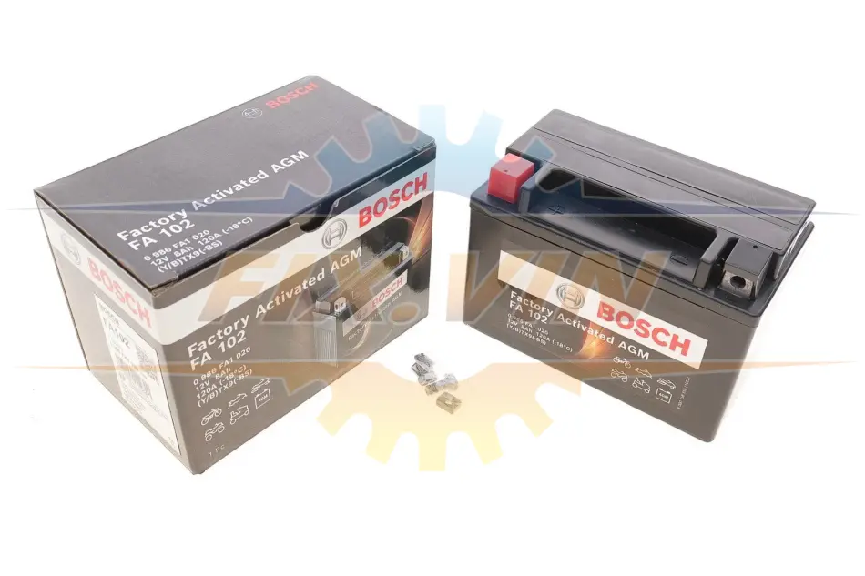 Акумулятор 8Ah-12v (FA102) (150х87х105),L,EN120 Термін гарантії 24 міс BOSCH 0 986 FA1 020 (фото 1)