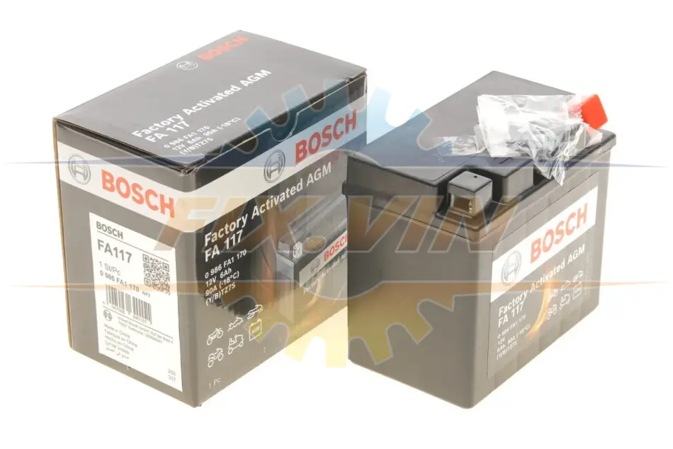 Аккумулятор 6Ah-12v (FA117) (113х70х105),R,EN90 Термін гарантії 24 міс BOSCH 0 986 FA1 170 (фото 1)