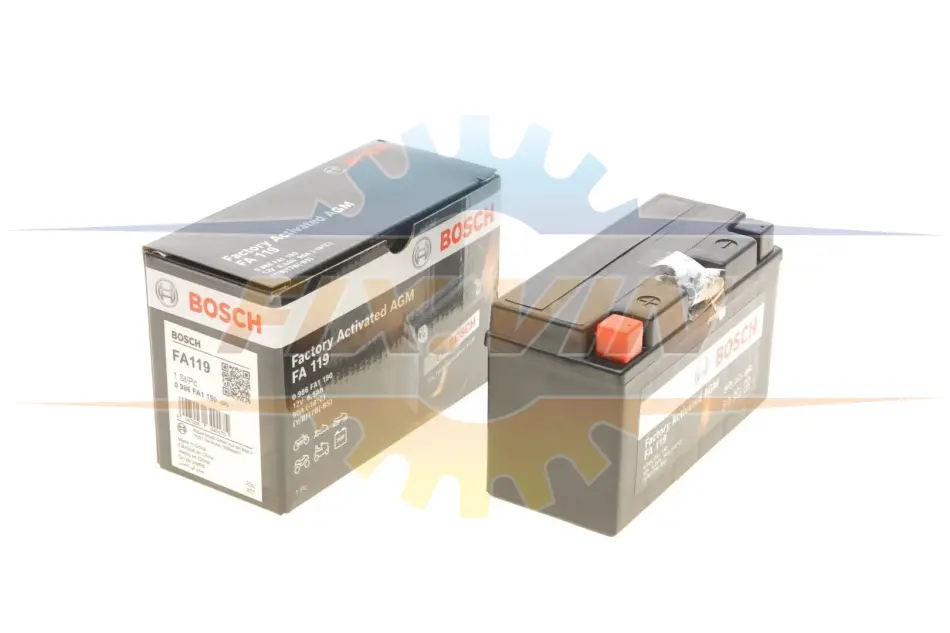 Акумулятор 6,5Ah-12v (FA119) (150х66х93),L,EN90 Термін гарантії 24 міс BOSCH 0 986 FA1 190 (фото 1)