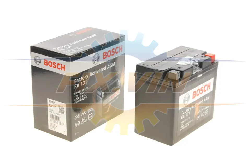 АКБ МОТО AGM 12V 19А*ч 220А FA131 - кратн. 2 шт BOSCH 0986FA1310 (фото 1)