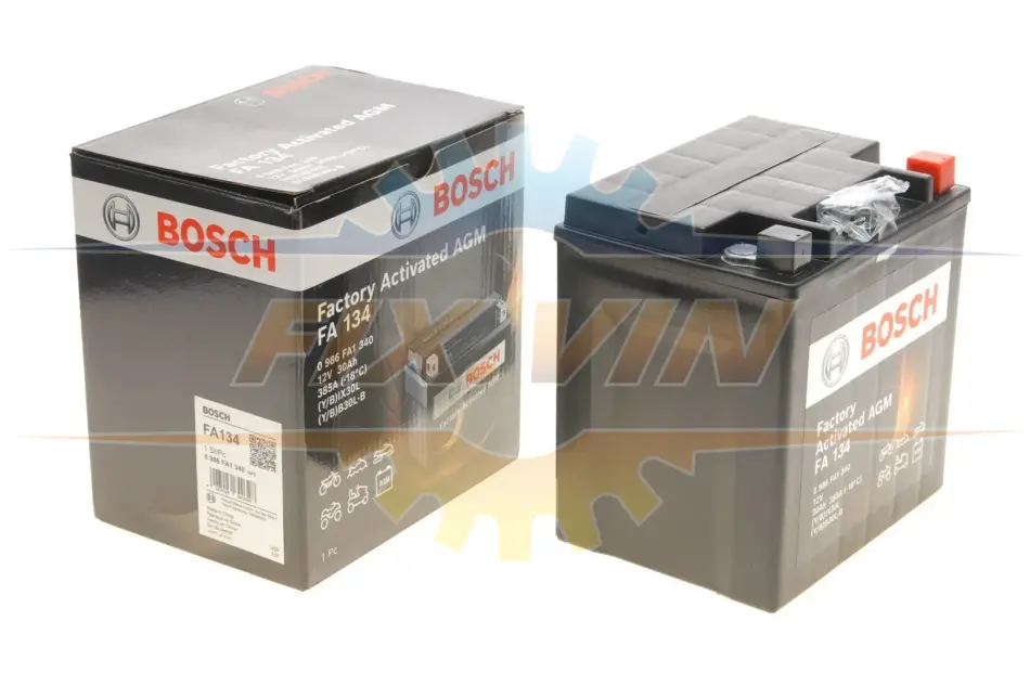 Аккумулятор 30Ah-12v (FA134) (166х126х173),R,EN385 Термін гарантії 24 міс BOSCH 0986FA1340 (фото 1)
