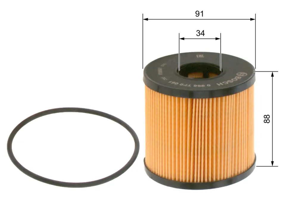 Фільтр оливний BOSCH 0986TF0061 (фото 1)