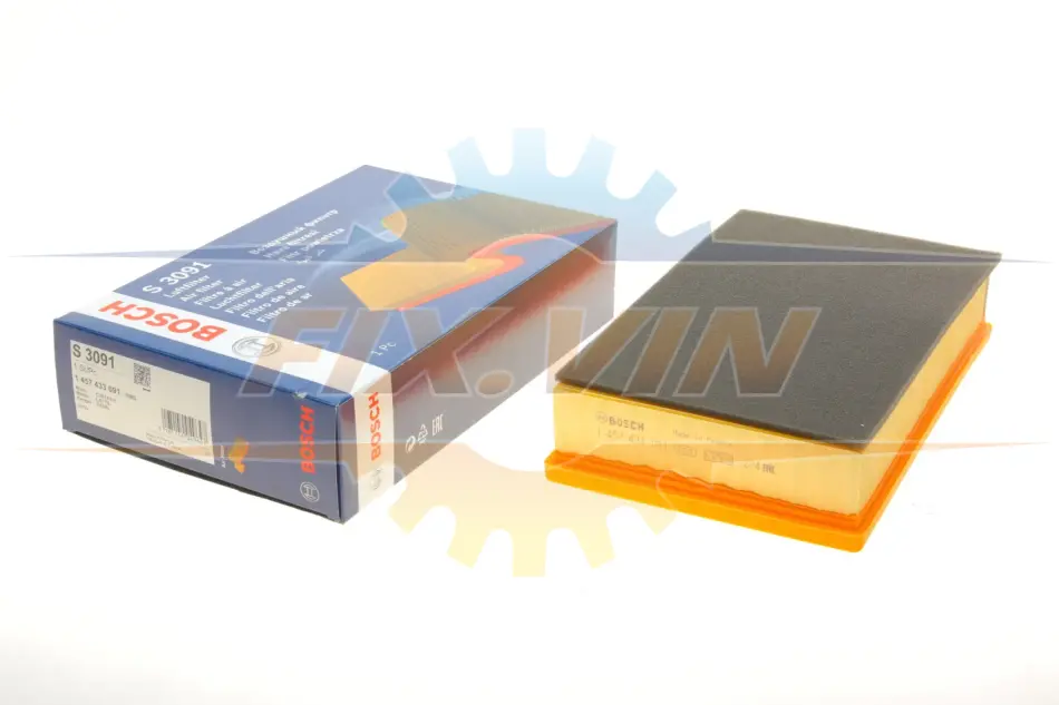 Фільтр повітряний BMW 7 (E65/E66/E67) 3.5-4.5i/4.0d 01-08 (з поролоном) BOSCH 1 457 433 091 (фото 1)