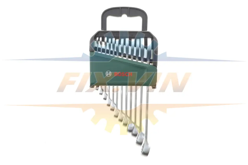 Набір ключів ріжково-накидних 6-19 мм 12 од. BOSCH 1600A02Z9D (фото 1)