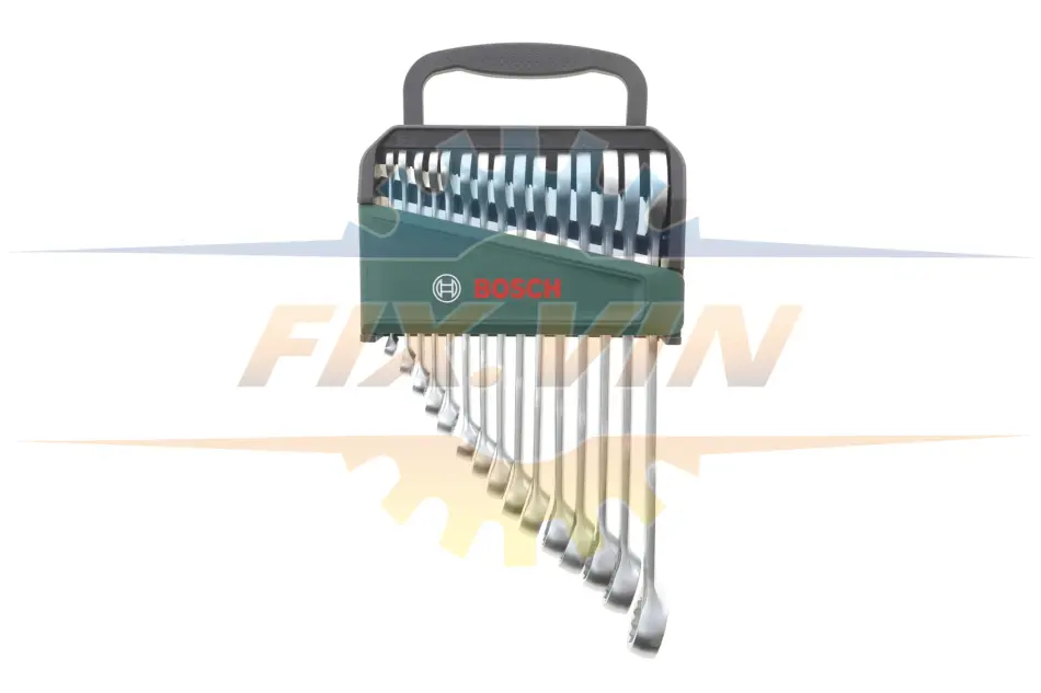 Набір ключів ріжково-накидних 6-21 мм 15 од. BOSCH 1600A02Z9E (фото 1)