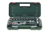 Набір наскрізних торцевих головок з тріскачкою 1/2" 25 од. BOSCH 1600A02Z9F (фото 1)