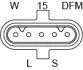 Генератор 28V 110A RVI/VOLVO Kerax/Magnum/FH/FM BOSCH 1986A01033 (фото 4)