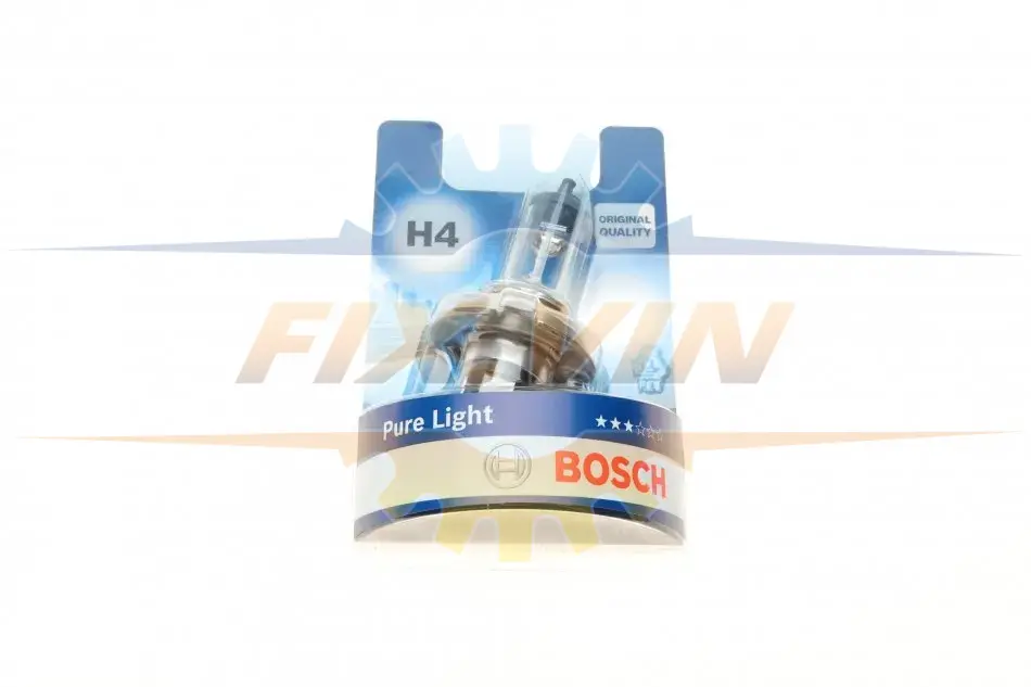 Лампа розжарювання H4 12V 60/55W P43t PURE LIGHT (вир-во Bosch) BOSCH 1 987 301 001 (фото 1)