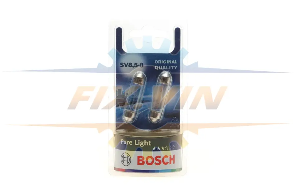 Лампа 10W 12V SV8.5-8 блистер 2 шт. - кратн. 20 шт - тимчасово недоступний BOSCH 1987301014 (фото 1)