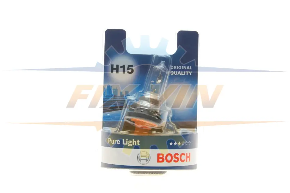 Лампа розжарювання H15 55/15W 12V PGJ23T-1 Pure Light BL (вир-во) BOSCH 1987301099 (фото 1)