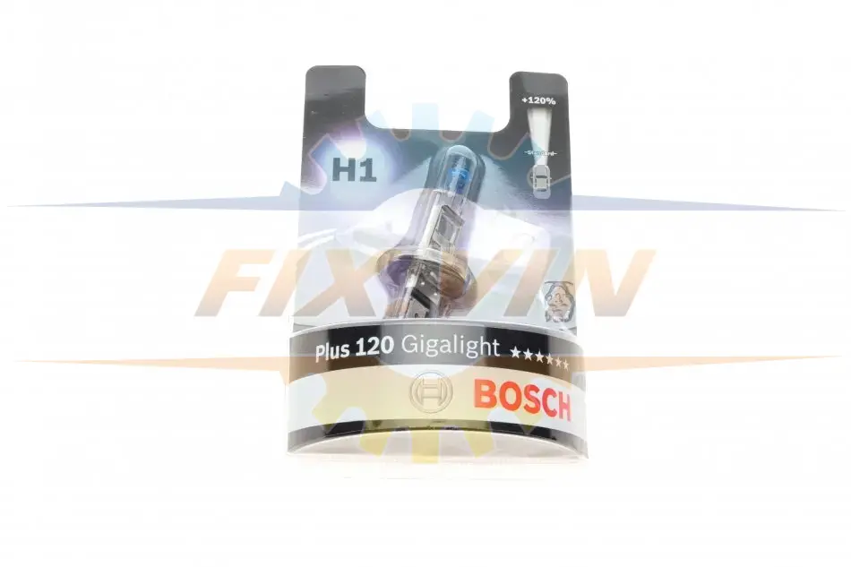 Лампа розжарювання H1 12V 55W GigaLight +120 (blister 1шт) ((вир-во Bosch) BOSCH 1 987 301 108 (фото 1)
