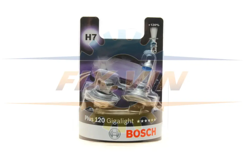 Лампа розжарювання H7 12V 55W PX26d Plus 120 Gigalight (компл. 2шт) (вир-во Bosch) BOSCH 1 987 301 426 (фото 1)