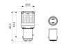 LED Gigalight автолампа W21/5W 2шт. колір./температура - теплий 4000K BOSCH 1987301521 (фото 6)