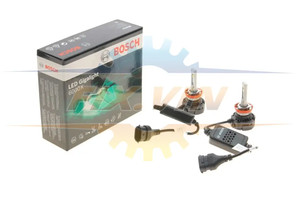 Лампа світлодіодна LED Gigalight PGJ19 (H8) 12 V 30 W Duobox cool BOSCH 1 987 301 558 (фото 1)