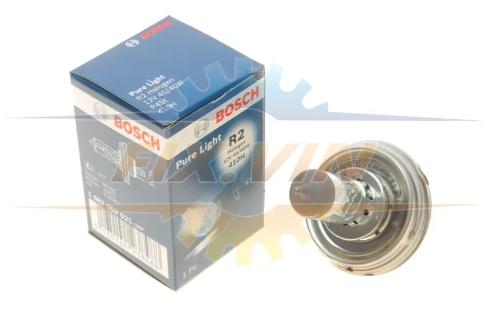Лампочка Pure Light галоген R2 (12 В, 45/40 Вт, тип гнізда: P45T) BOSCH 1 987 302 021 (фото 1)