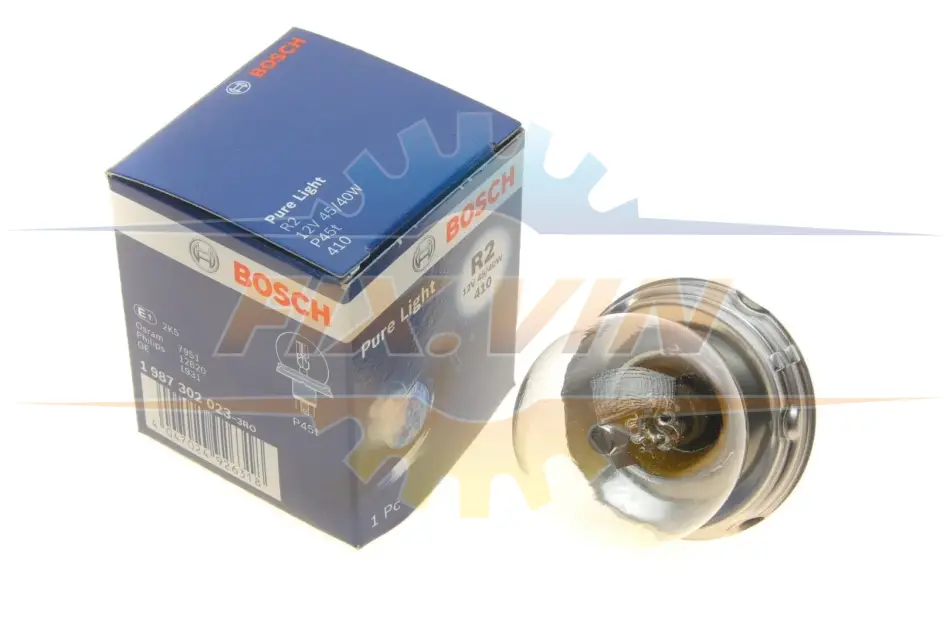 Лампа розжарювання R2 12V 45/40W P45t (вир-во Bosch) BOSCH 1 987 302 023 (фото 1)