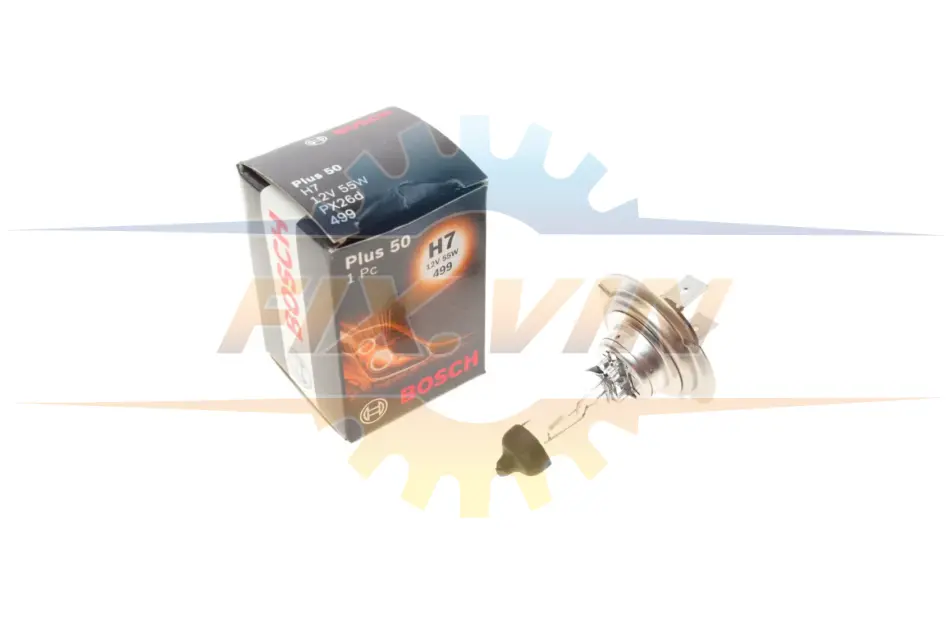 Лампа розжарювання H7 12V 55W PX26d plus 50 (вир-во Bosch) BOSCH 1 987 302 079 (фото 1)