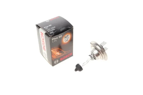 Лампа розжарювання H7 12V 55W PX26d plus 50 BOSCH 1 987 302 079