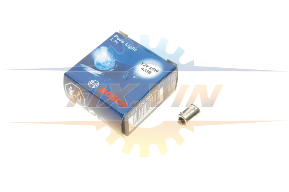 Лампа розжарювання 12V 10W BA9s PURE LIGHT (вир-во Bosch) BOSCH 1 987 302 233 (фото 1)