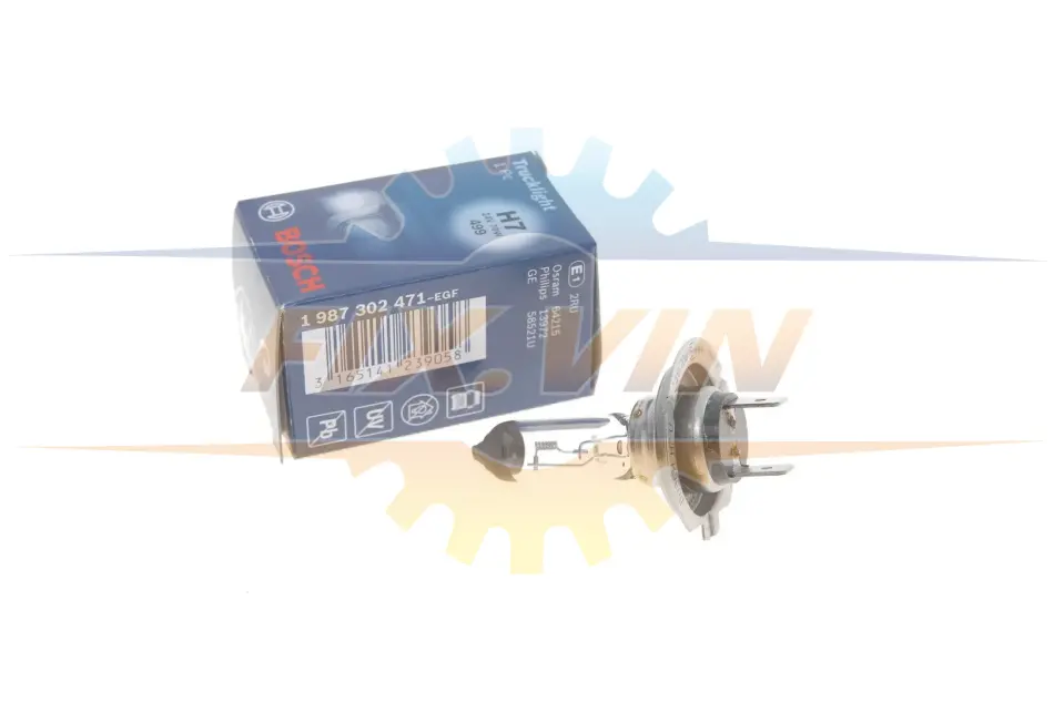 Лампа розжарювання Trucklight, H7, 24V/70W, PX26d BOSCH 1 987 302 471 (фото 1)