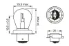 Лампа (картон 1шт) S3 6В 15Вт Pure Light BOSCH 1987302606 (фото 6)