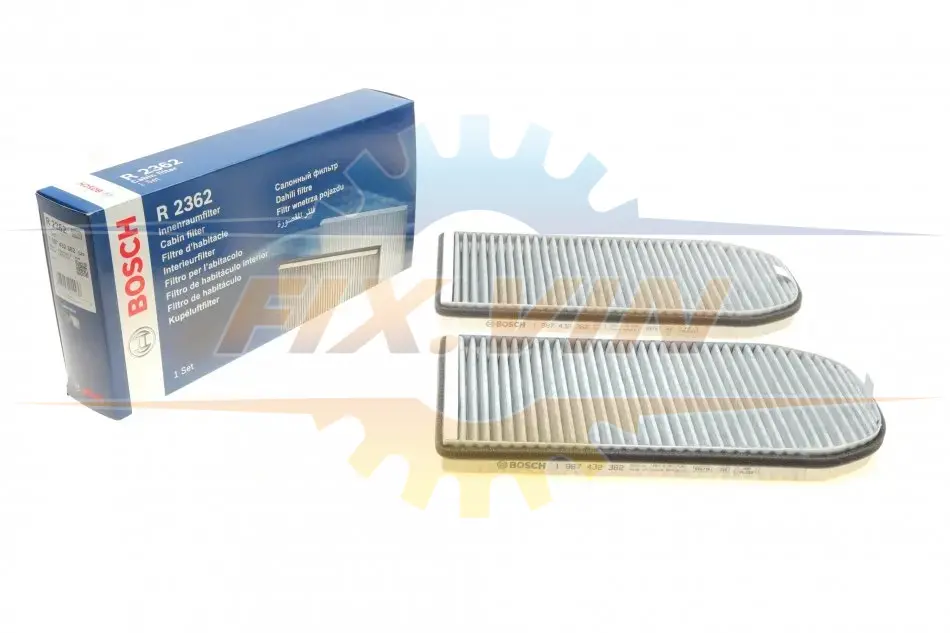 Фільтр салону з актив. вуг. 2362 BMW 725tds,728i,730d,740i,750i E38 94-01 BOSCH 1987432362 (фото 1)