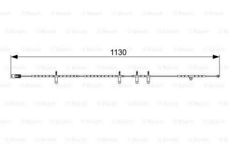 Датчик зносу гальм.колодок 1130mm MINI \'\'F \'\'1,4-1,6 \'\'01-08 BOSCH 1987473016