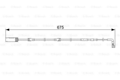 Датчик зносу гальмівних колодок (передніх) BMW 3 (E90/E92/E93) 07-13 (L=675mm) BOSCH 1 987 473 051