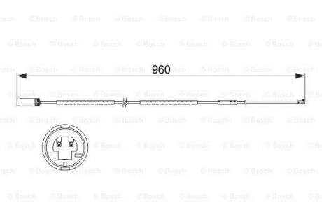 Датчик зношування диск.кол.зад BOSCH 1 987 473 523