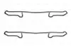 КМП гальм.колодок OPEL Calibra/Kadett/Omega/Vectra A/B/E \'\'1,6-2,4 \'\'86-03 BOSCH 1987474173 (фото 1)