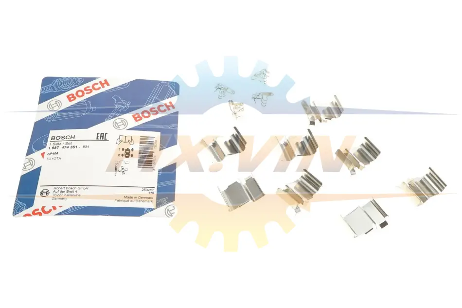 КМП гальм.колодок LEXUS/TOYOTA LX450/Land Cruiser/Prado \'\'2,7-4,5 \'\'95>> BOSCH 1 987 474 351 (фото 1)
