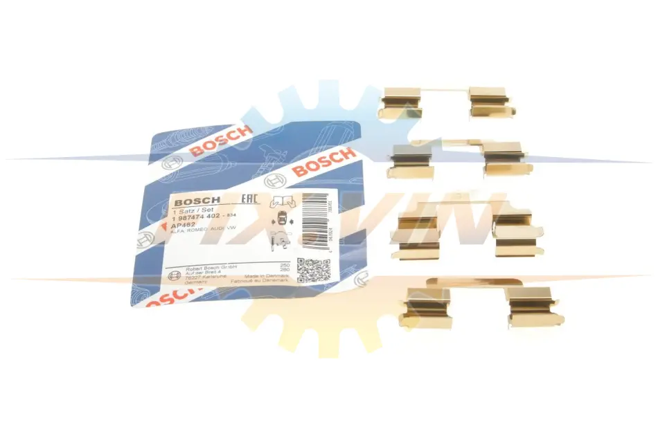КМП гальм.колодок AUDI/VW A6/A8/RS4/RS6/S8/Multivan/Phaeton/T5/T6 \'\'1,9-6,0 \'\'02>> BOSCH 1987474402 (фото 1)