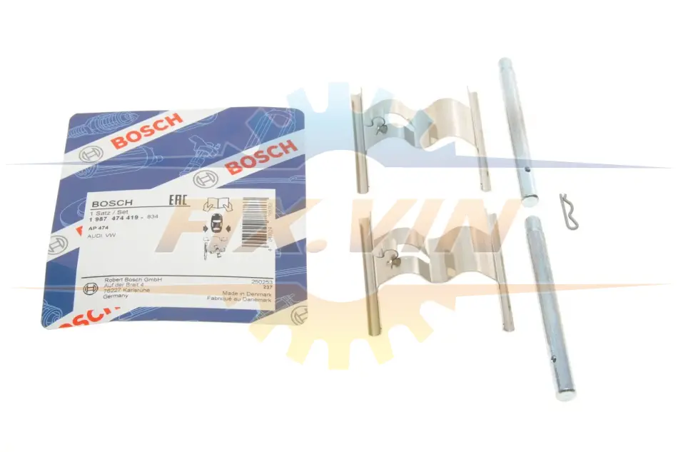 КМП гальм.колодок AP474 AUDI/PORSCHE/VW Q7/Cayenne/Touareg \'\'1,2-5,0 \'\'02-15 BOSCH 1 987 474 419 (фото 1)