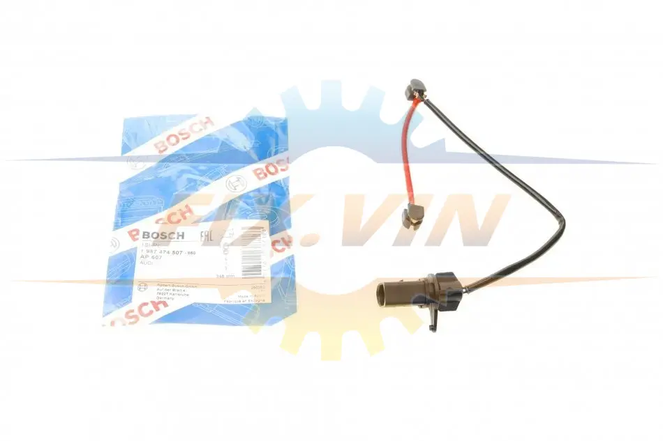 Датчик зносу гальм.колодок 345mm AUDI A6/A7/Q5 \'\'F \'\'1,8-3,0 \'\'10>> BOSCH 1 987 474 507 (фото 1)